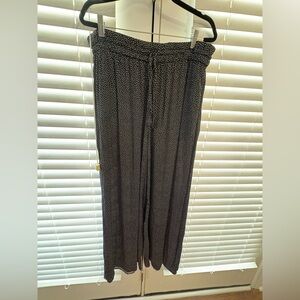 Zara Black and White Polka Dot Pants